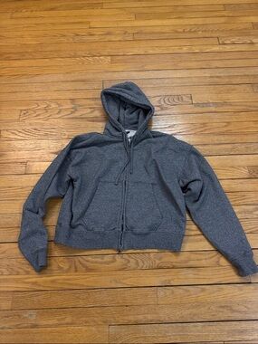 Todd Snyder Heather Charcoal Full-Zip Hoodie